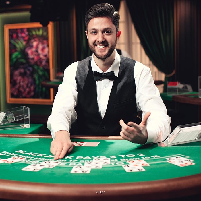 Mesa de Bacará ao Vivo no 70 Bet
